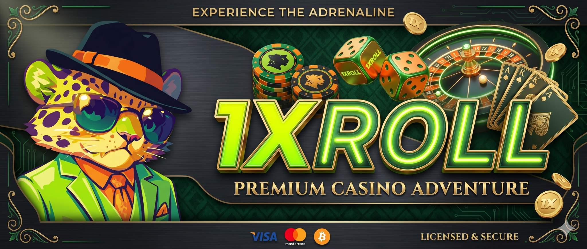 Home 1Xroll Casino 首页横幅图片,包含 1Xroll Login、1Xroll Register 和 1Xroll Download 入口