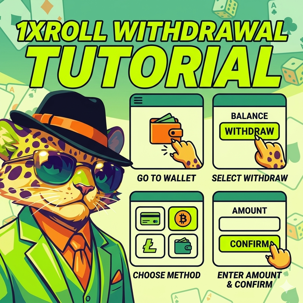 1Xroll Casino 提款教程图片，包含 1Xroll Login、1Xroll Register 和 1Xroll Download 入口