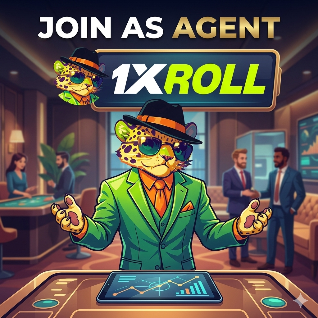 1Xroll Casino 代理加盟图片，包含 1Xroll Login、1Xroll Register 和 1Xroll Download 入口